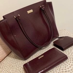 Kate Spade bag with matching wallets.